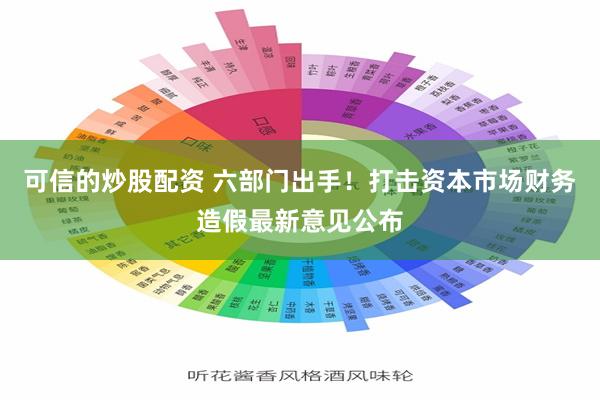 可信的炒股配资 六部门出手！打击资本市场财务造假最新意见公布