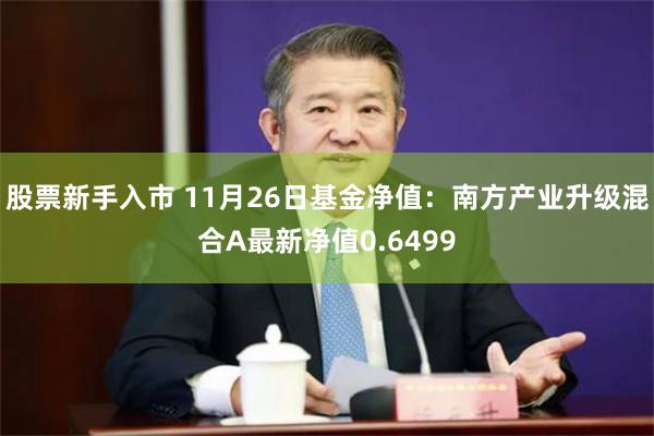 股票新手入市 11月26日基金净值：南方产业升级混合A最新净值0.6499